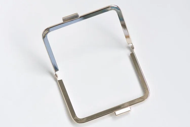 10cm (4.1") Light Gold Purse Frame Mini Bag Frame Glue-In Style 10x7cm