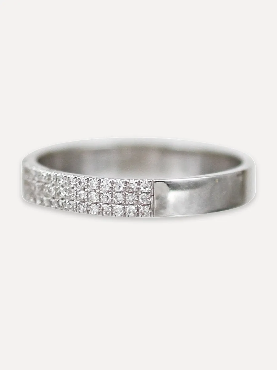 14K Halfway Eternity Band - Diamond