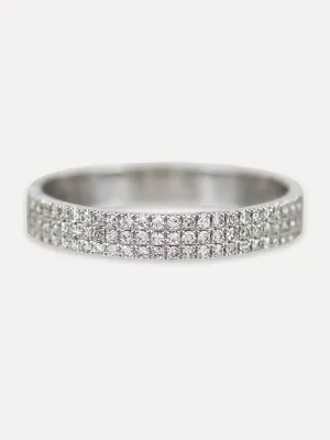 14K Halfway Eternity Band - Diamond