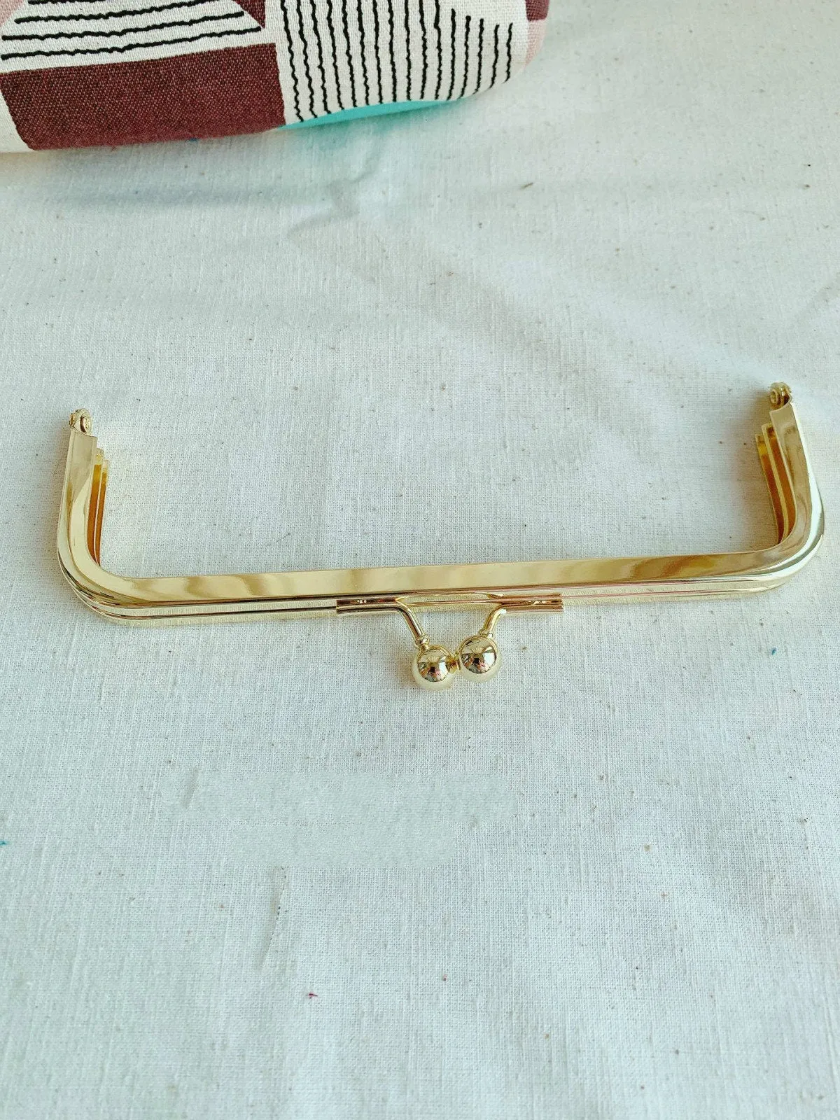 16.5cm( 6 1/2") Gold Purse Frame Bag Making Frame Glue-In Style