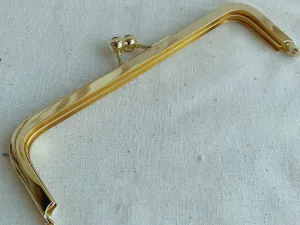 16.5cm( 6 1/2") Gold Purse Frame Bag Making Frame Glue-In Style