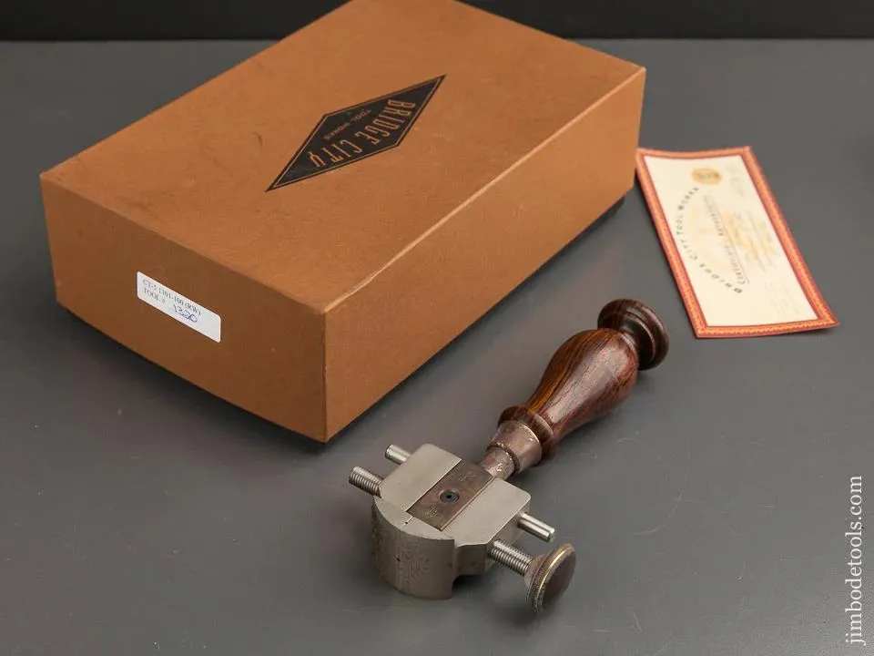 1997 BRIDGE CITY TOOL WORKS CT-5 Rosewood Hand Vise in Original Box -- 89013