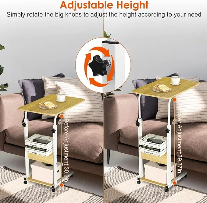 3 Tier Rolling C Side Table