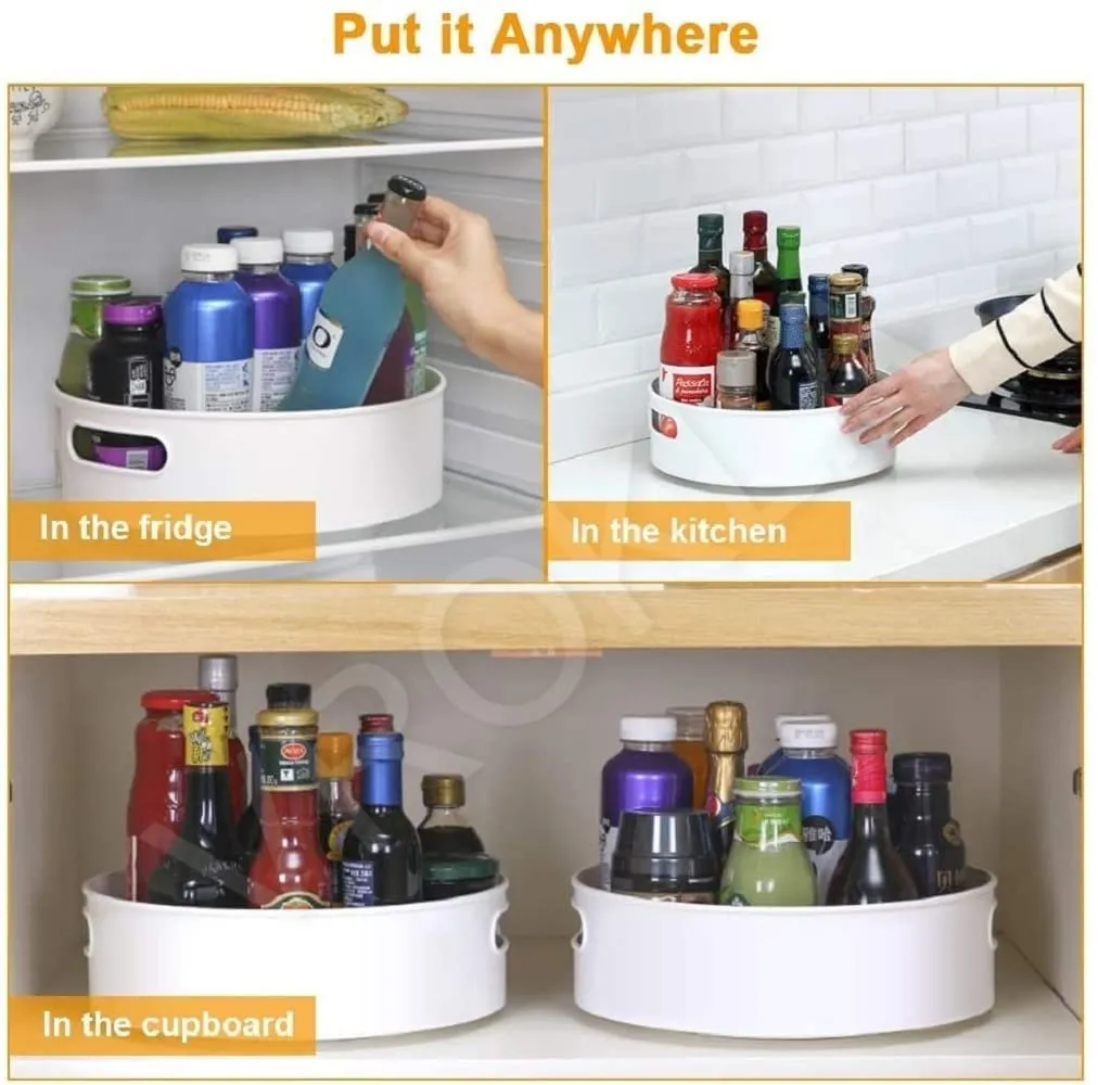 360° Rotating Kitchen Organizer Tray