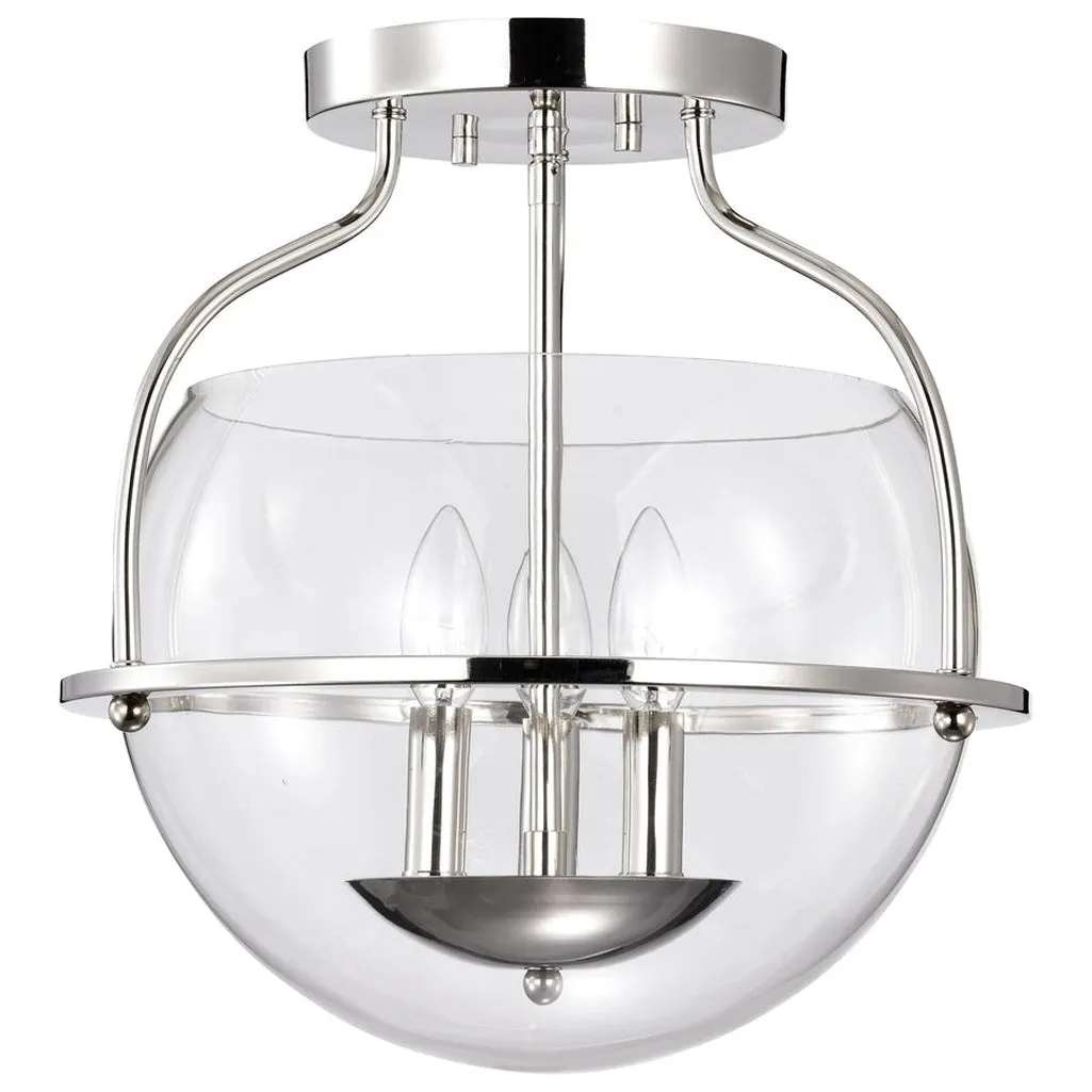 AMADO 3 LIGHT SEMI FLUSH MOUNT