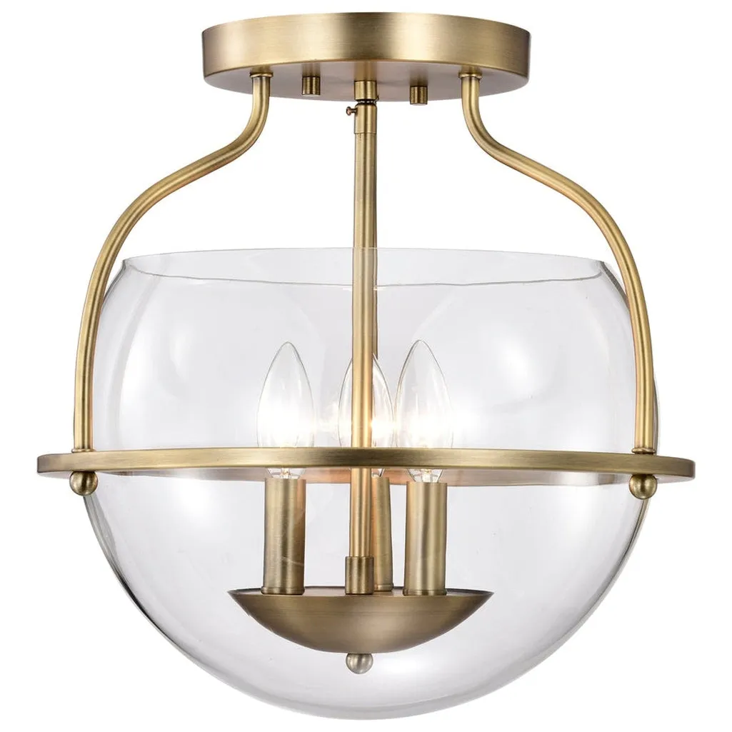 AMADO 3 LIGHT SEMI FLUSH MOUNT