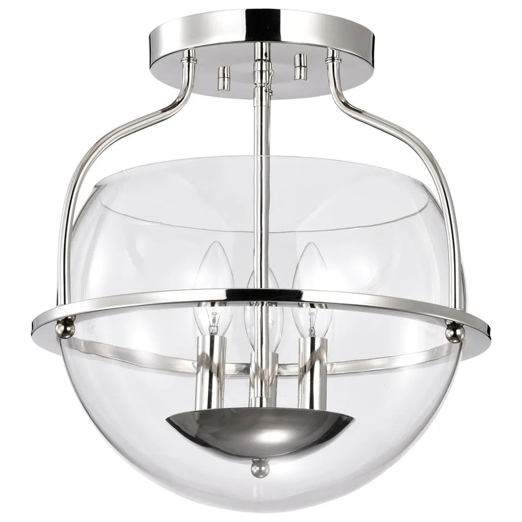 AMADO 3 LIGHT SEMI FLUSH MOUNT