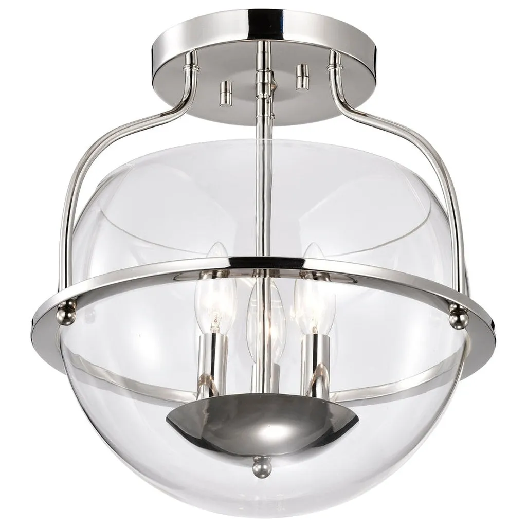 AMADO 3 LIGHT SEMI FLUSH MOUNT