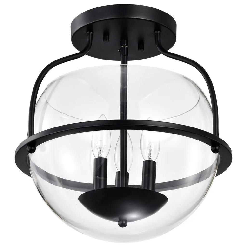 AMADO 3 LIGHT SEMI FLUSH MOUNT