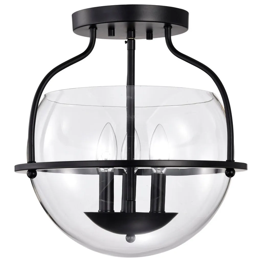 AMADO 3 LIGHT SEMI FLUSH MOUNT