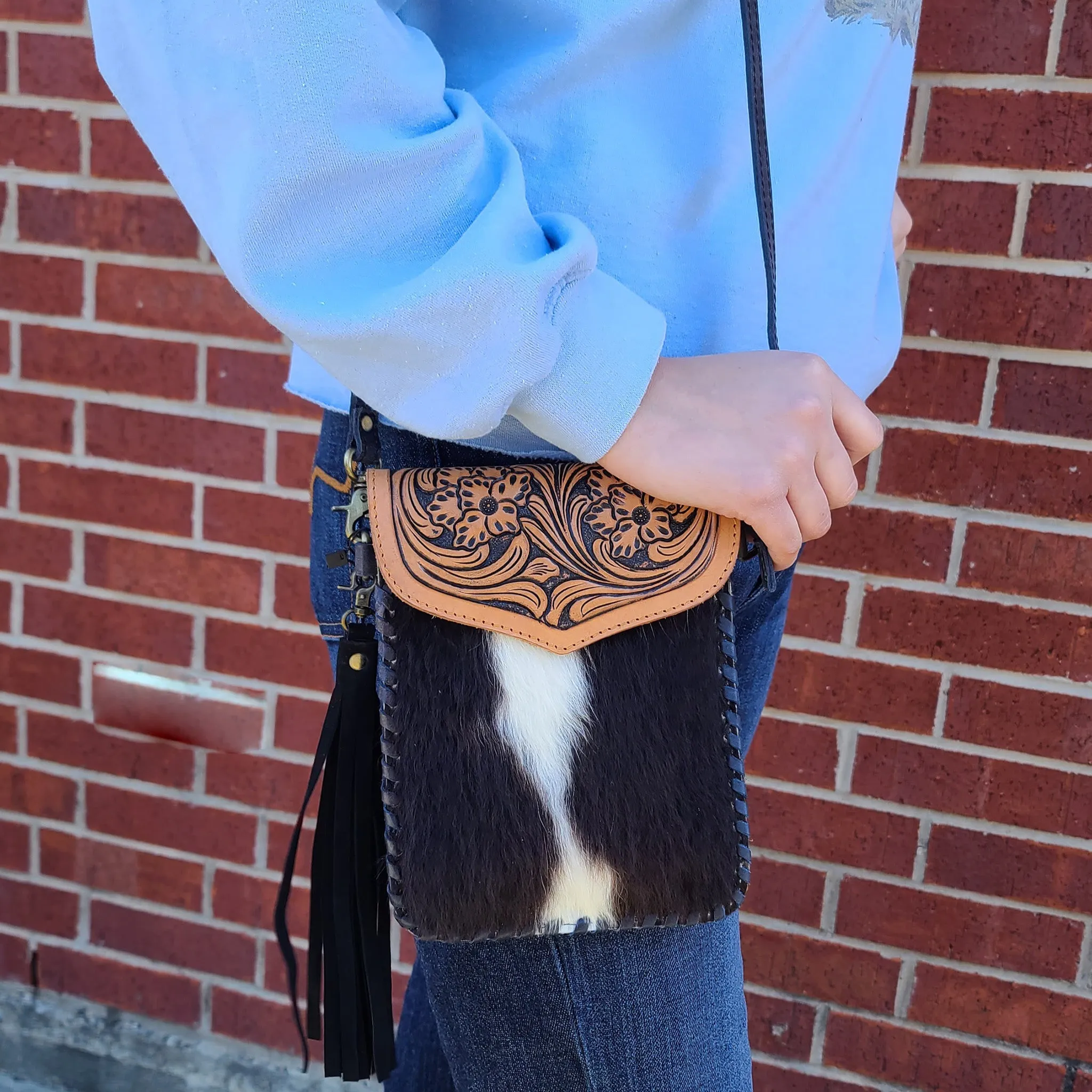 American Darling Mini Purse w/ Hide/Tool & Fringe