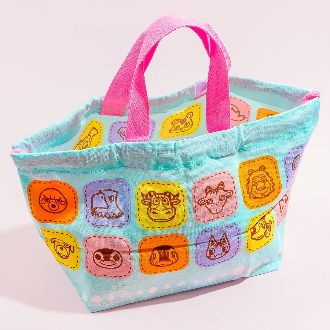 Animal Crossing Drawstring Lunch Bag