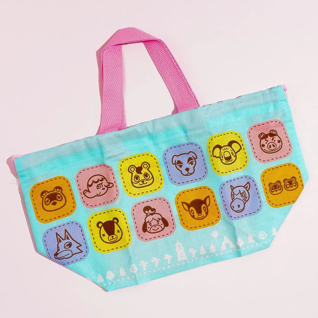 Animal Crossing Drawstring Lunch Bag