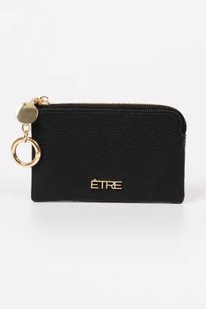 Arlo Small Coin Purse - Black, Faux Leather