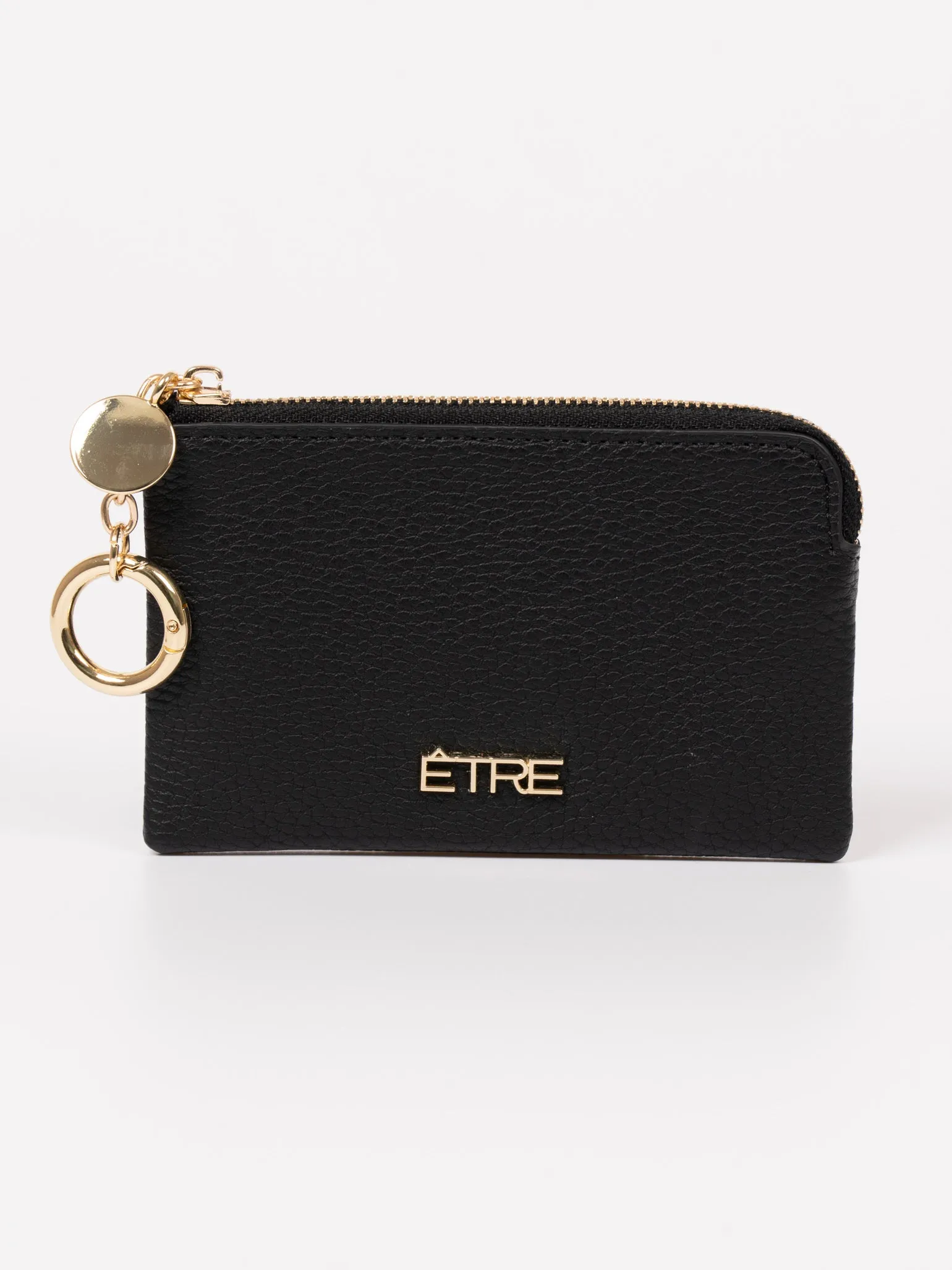 Arlo Small Coin Purse - Black, Faux Leather