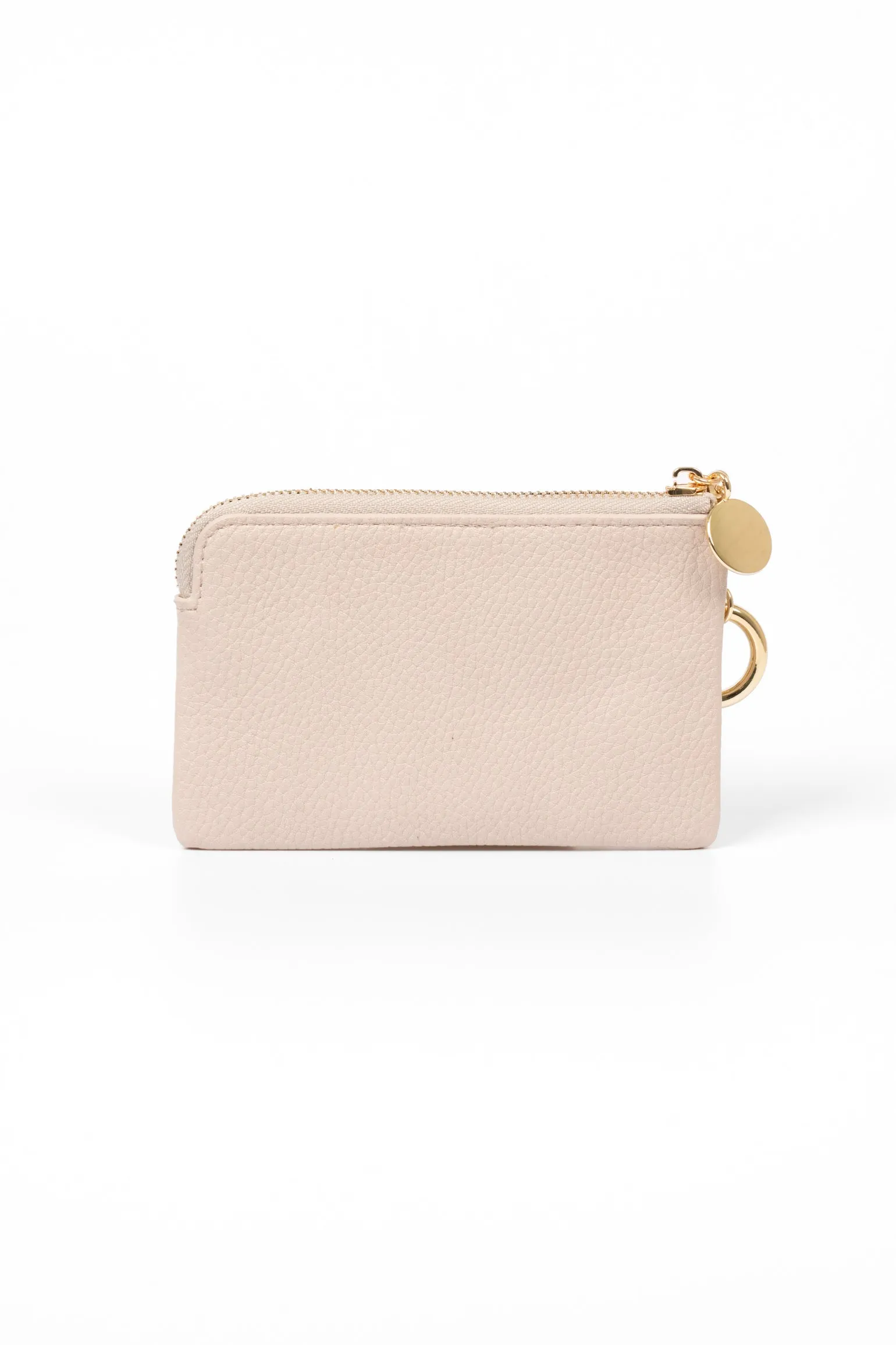 Arlo Small Coin Purse - Nude, Faux Leather