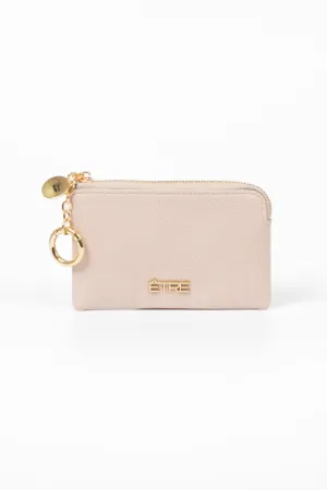 Arlo Small Coin Purse - Nude, Faux Leather