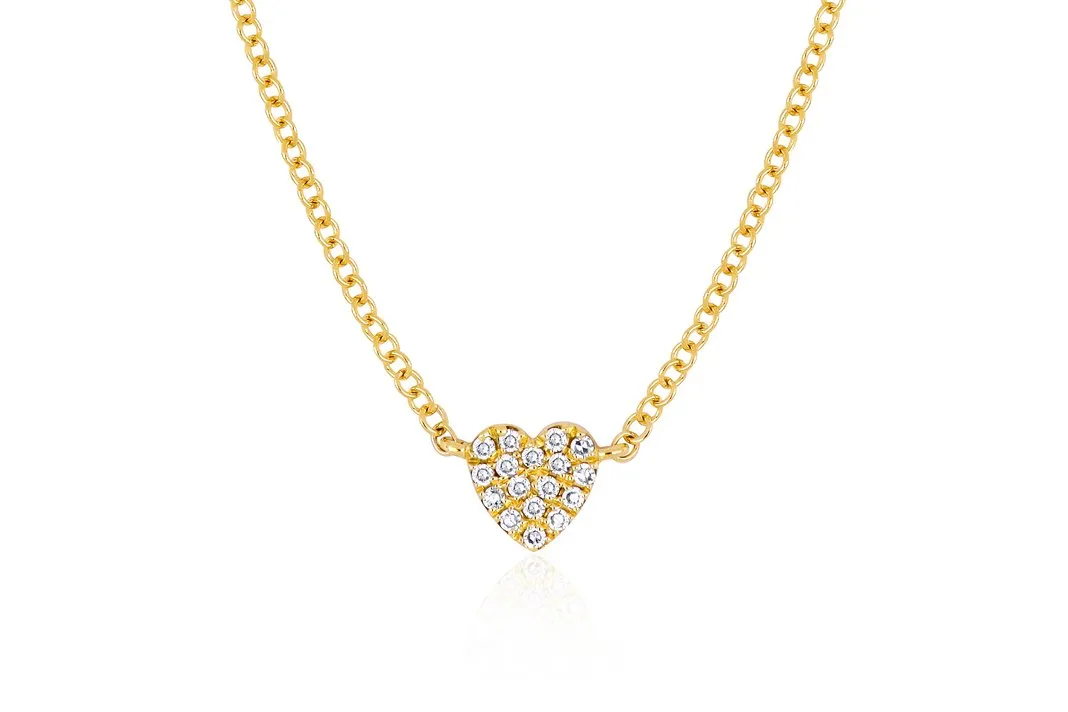 Baby Diamond Heart Necklace