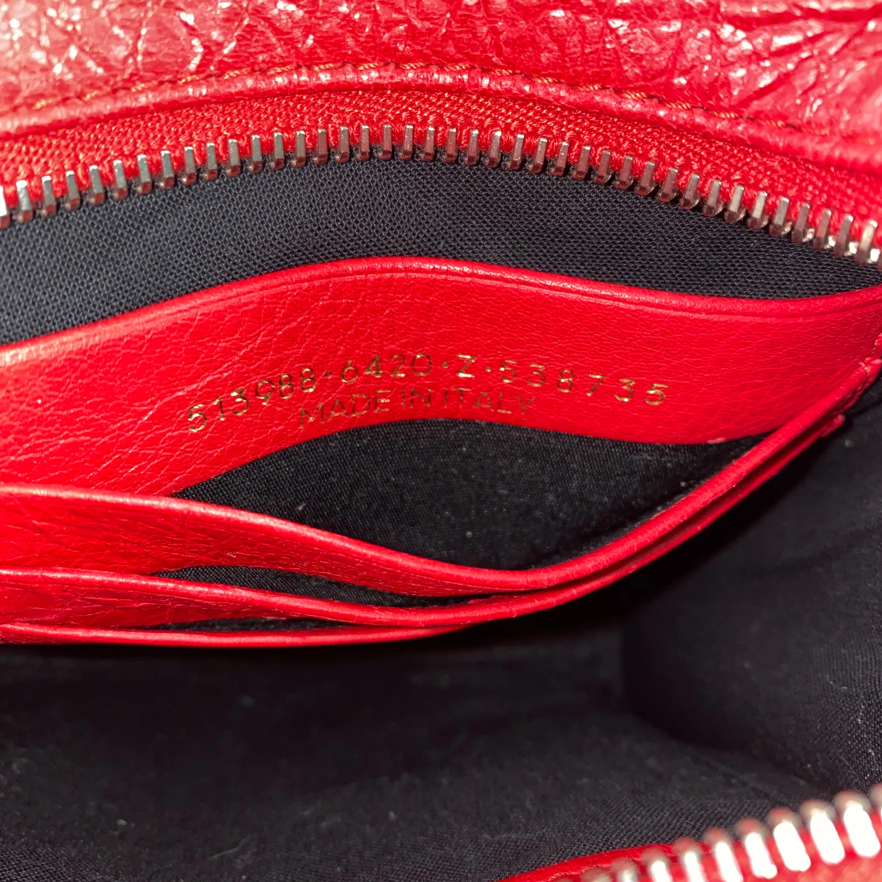 Balenciaga Red XXS Bazaar Crossbody Tote Bag