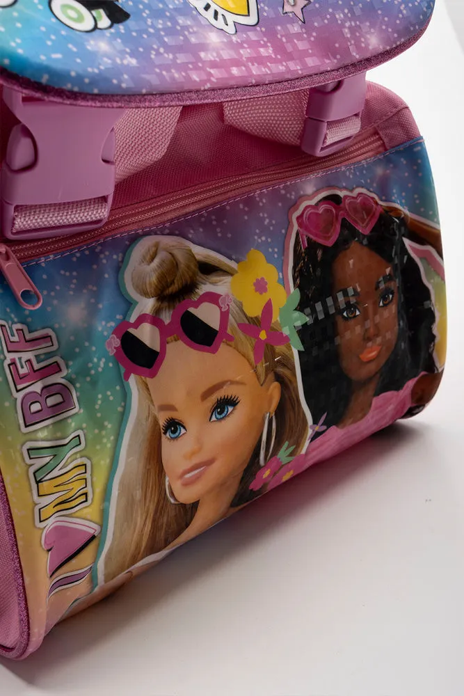 Barbie Double Clip Backpack Pink