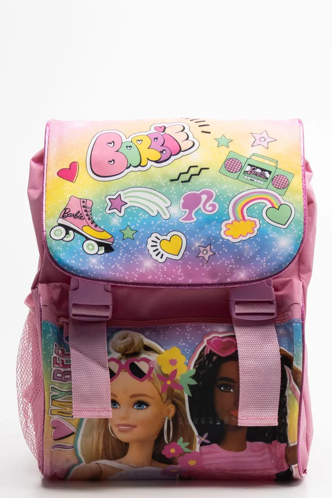 Barbie Double Clip Backpack Pink