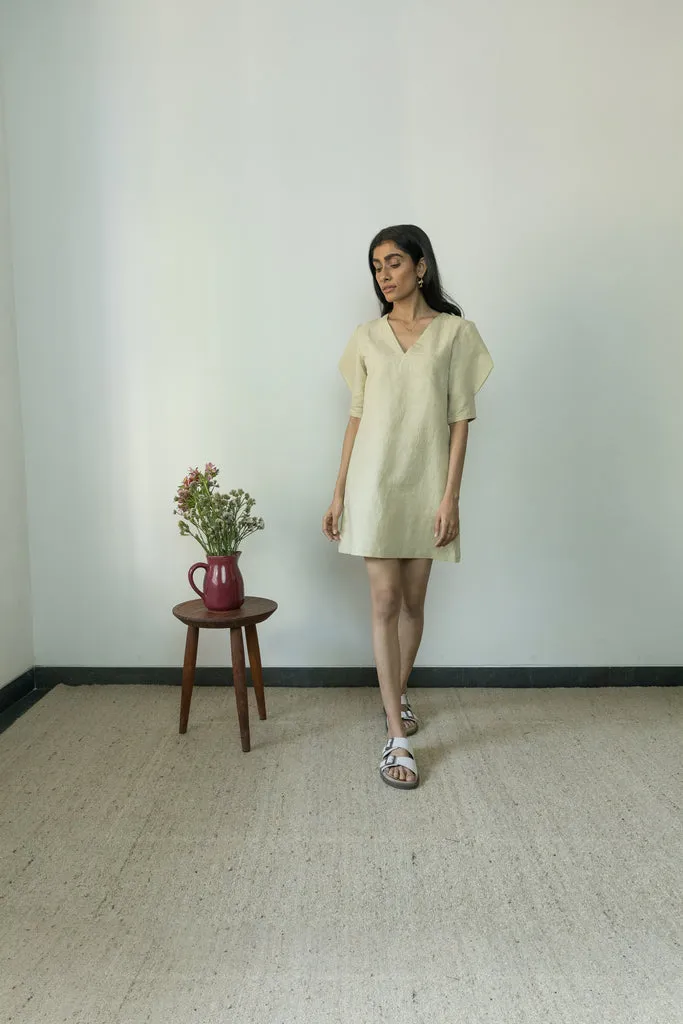 Beige Casual Mini Dress