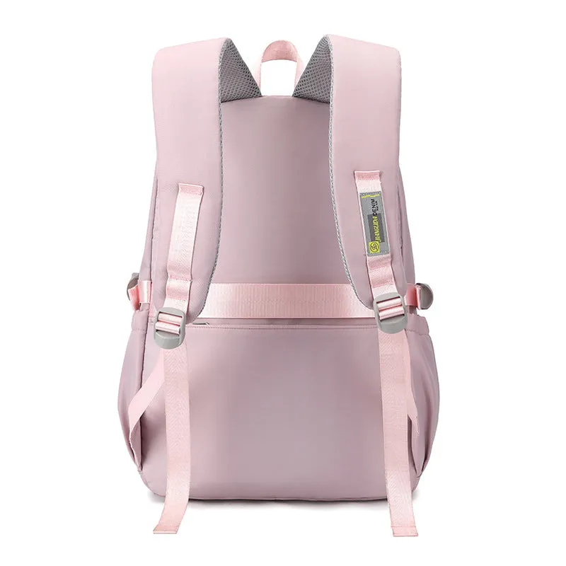 Big Middle School Student Backpack Schoolbag (doll is included)