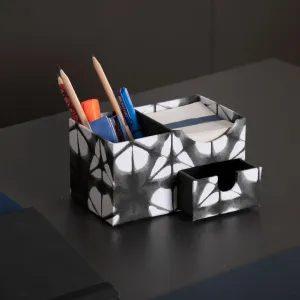 Black & White Cube Desk Organiser