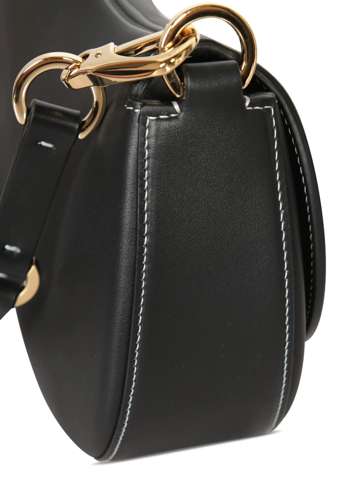 Black Logo Saddle Bag