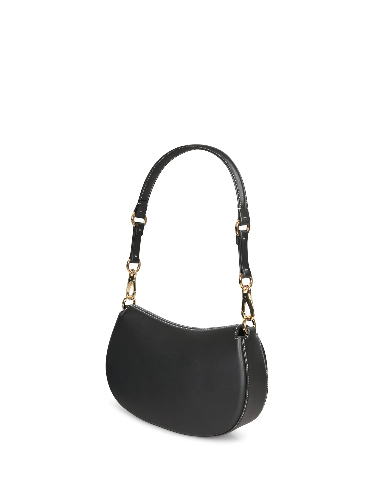 Black Logo Saddle Bag