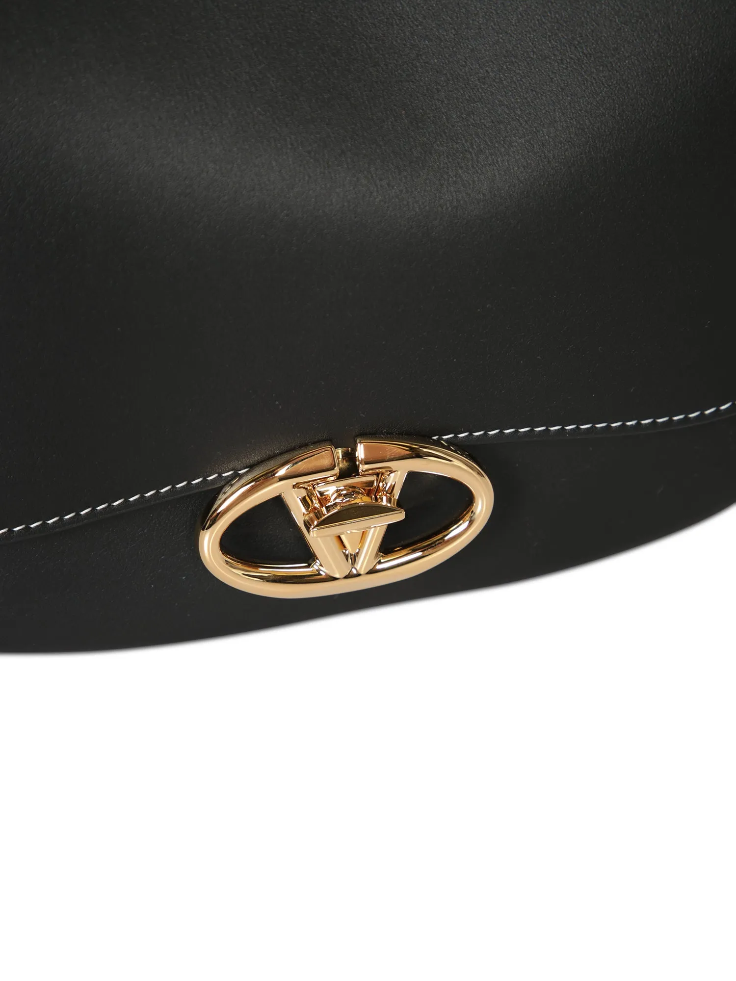 Black Logo Saddle Bag