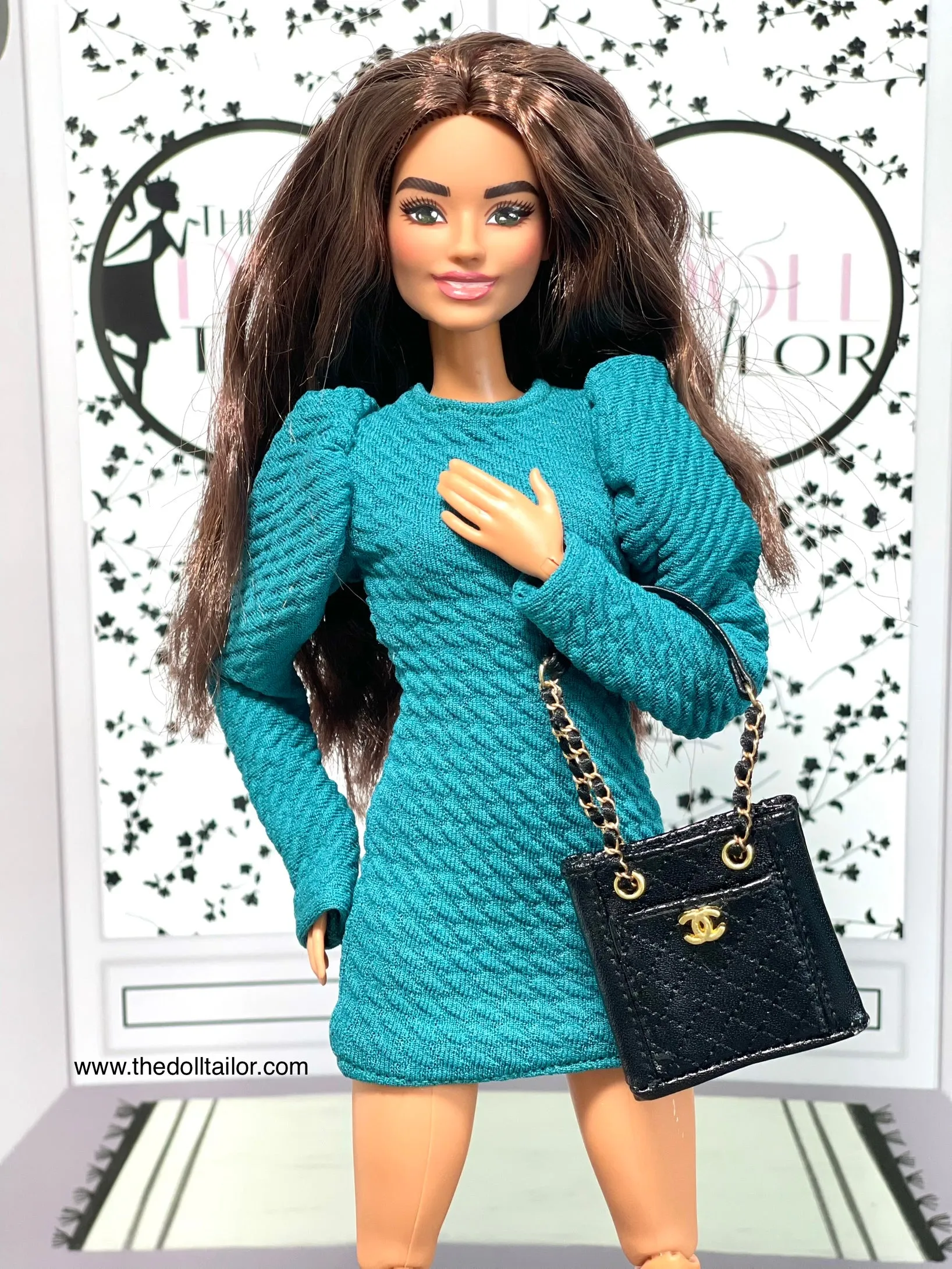 Black purse for Barbie luxury purse