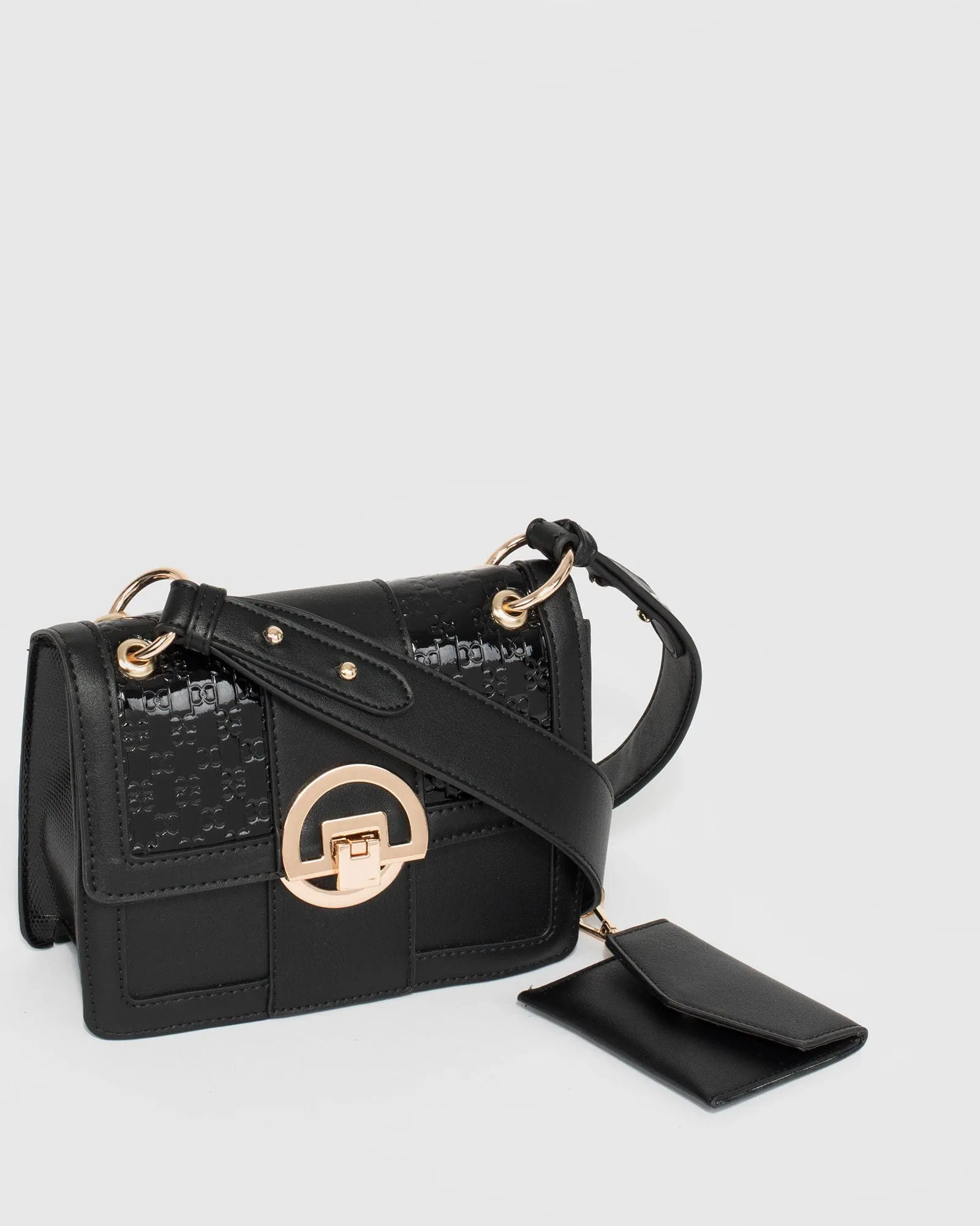 Black Sierra Pouch Crossbody Bag