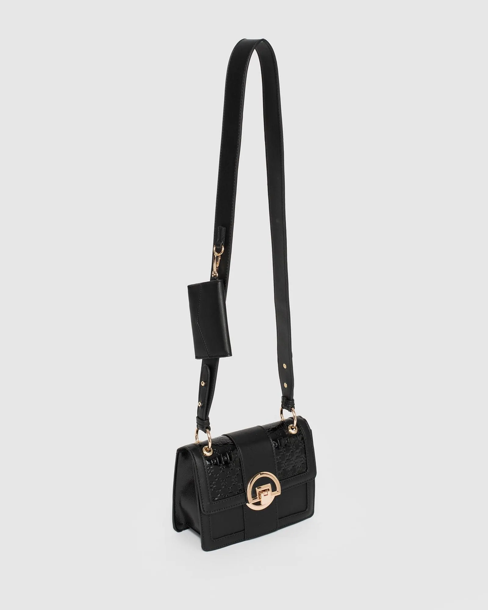 Black Sierra Pouch Crossbody Bag