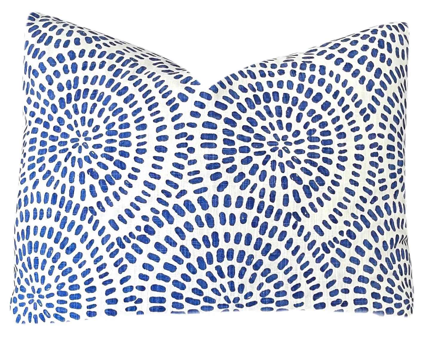 Blue & White Zen Circles Pillow Cover: Available in 10 Sizes