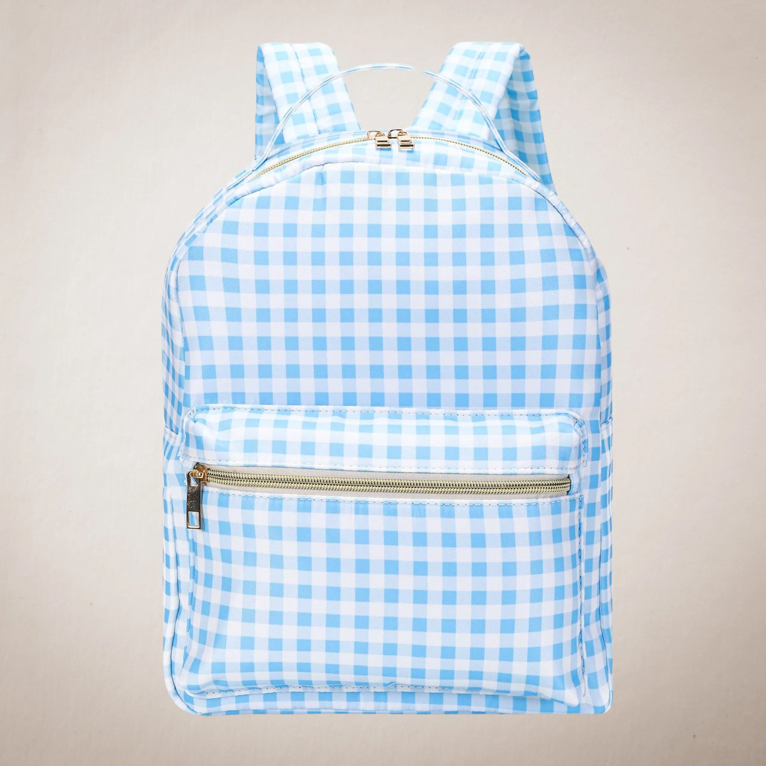 Blue Plaid Kids Backpack