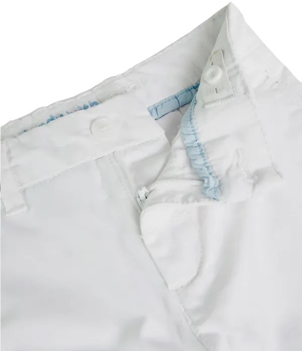 Boboli Pantaloni in raso elasticizzati da bambino 738042 1100 bianco