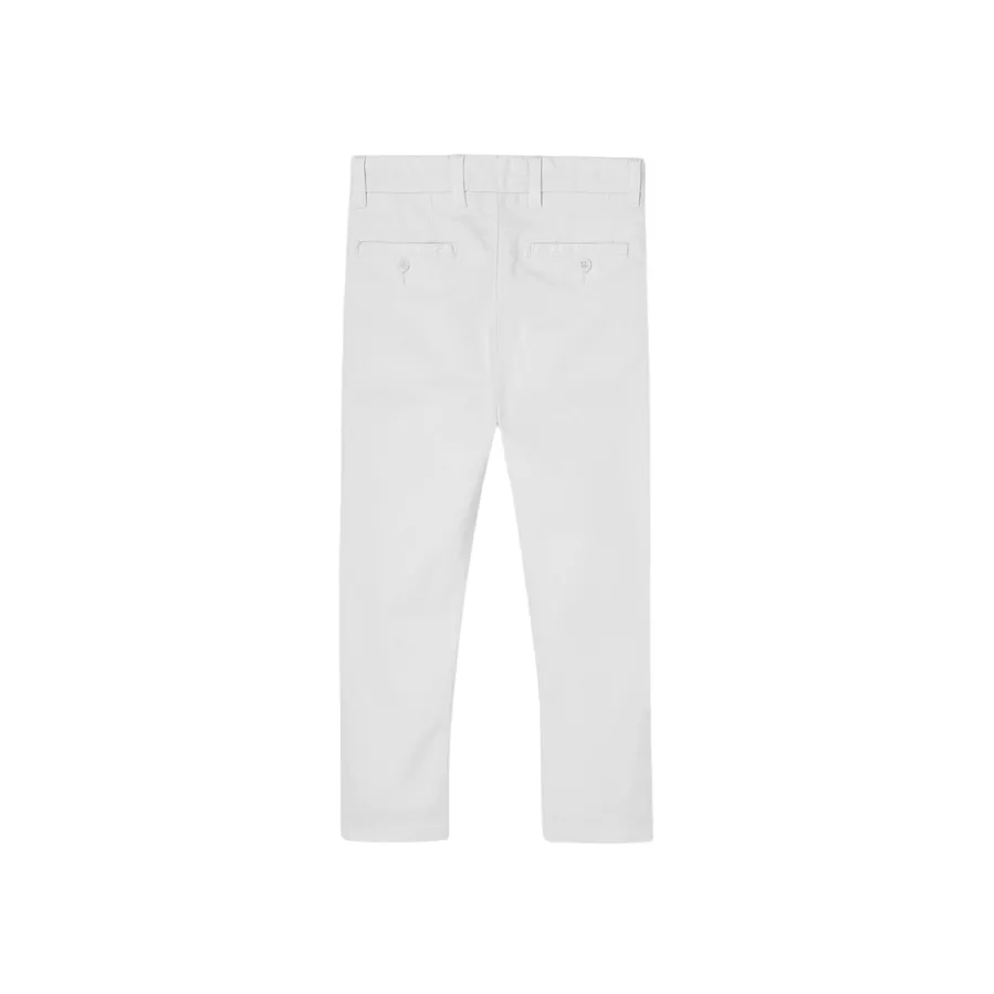 Boboli Pantaloni in raso elasticizzati da bambino 738042 1100 bianco