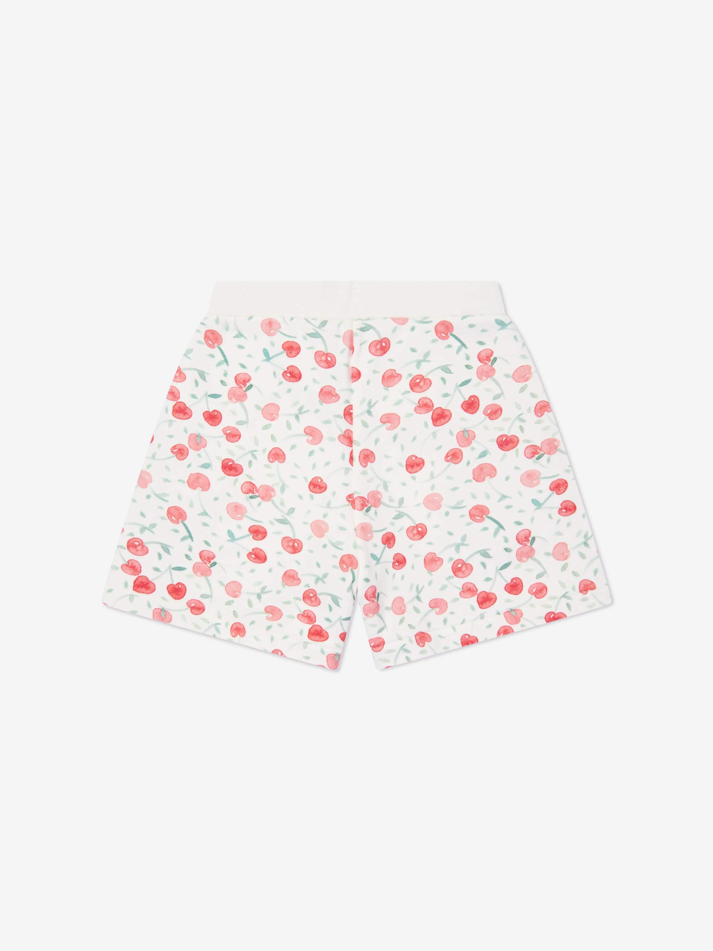 Bonpoint Girls Cornelia Cherry Shorts in White