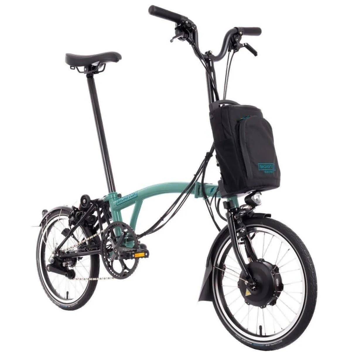 Brompton H6L Electric Folding Bike - Turkish Green