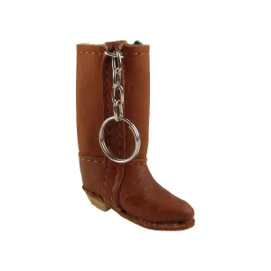 Brown Boot Key Chain Lipstick Lighter Holder Keyring Fashion Purse Charm