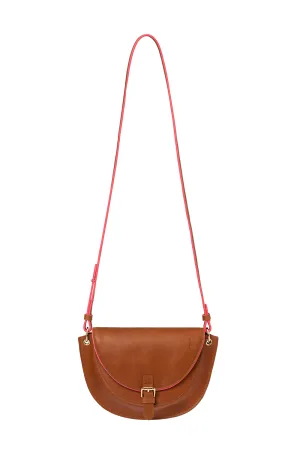 Brown Leather Saddle Bag