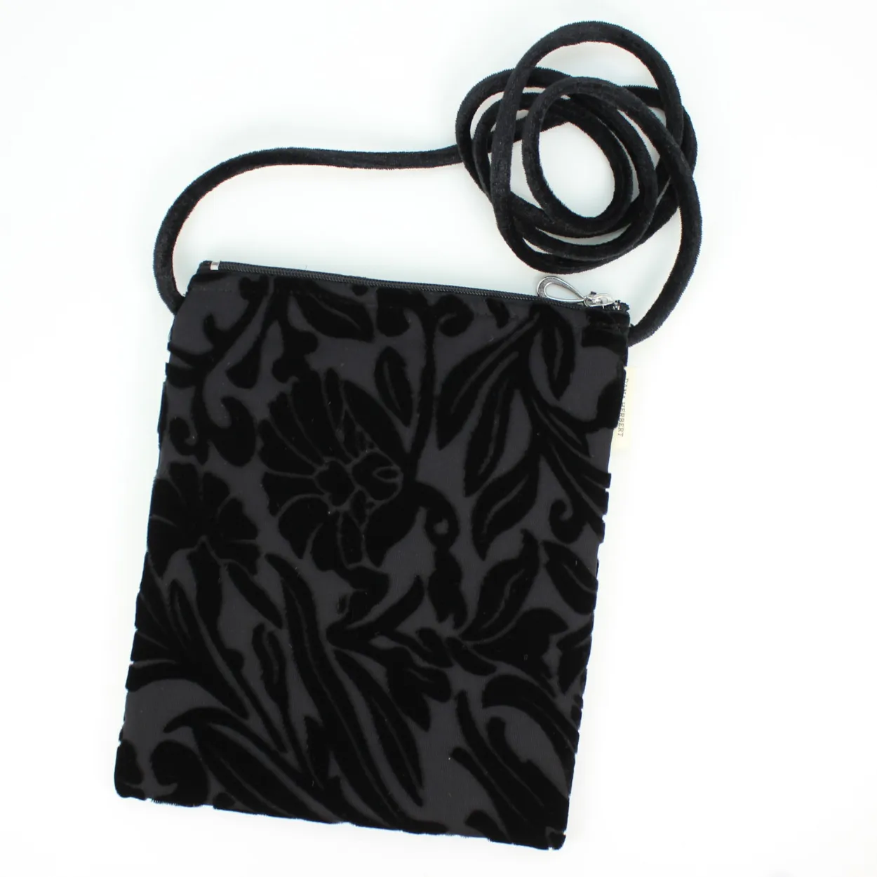 Burnout Velvet Crossbody Bag