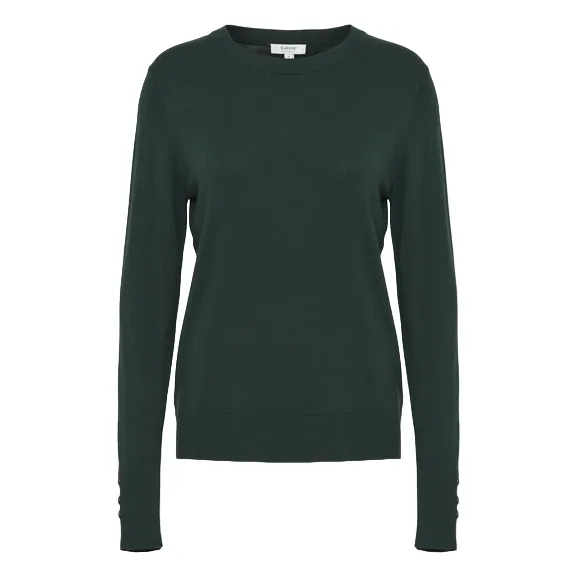 b.young Maglia a maniche lunghe da donna b.young Pimba LS Jumper 20813903 195350 verde