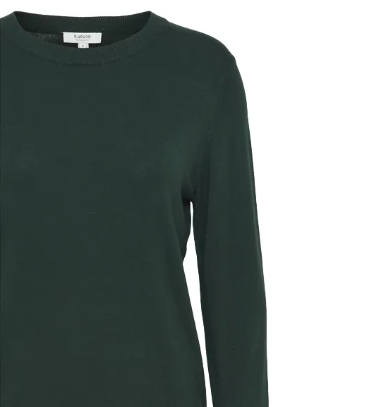 b.young Maglia a maniche lunghe da donna b.young Pimba LS Jumper 20813903 195350 verde