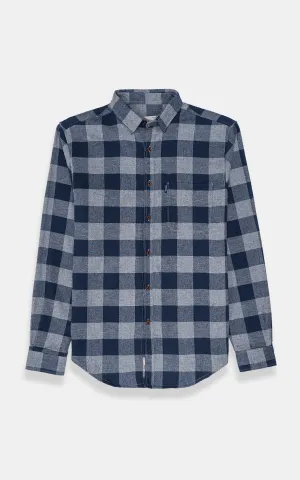 CASUAL SHIRT GREY NAVY