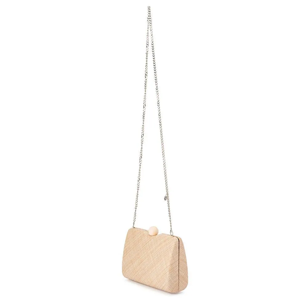 CECE Straw Weave Box Bag