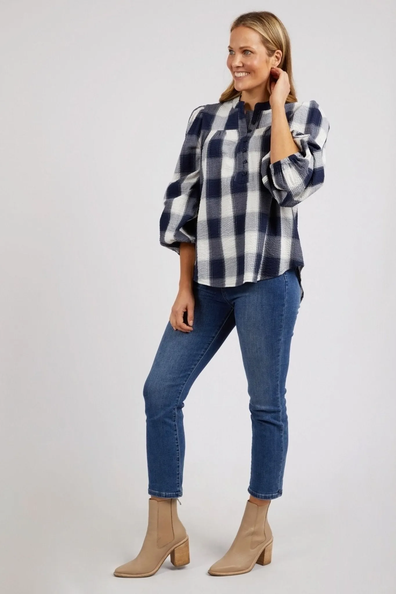 CEDAR CHECK BLOUSE - 8138015