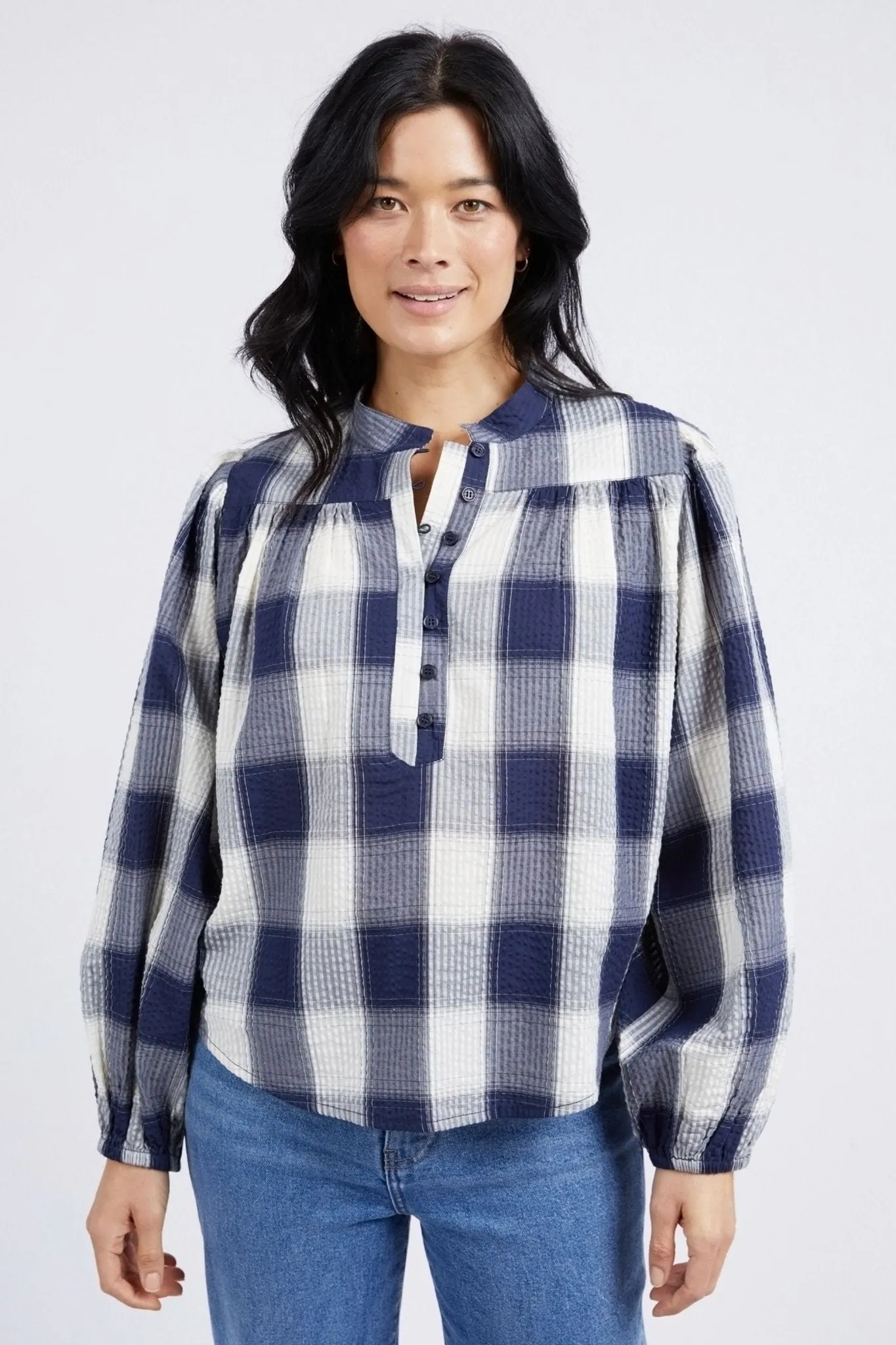 CEDAR CHECK BLOUSE - 8138015