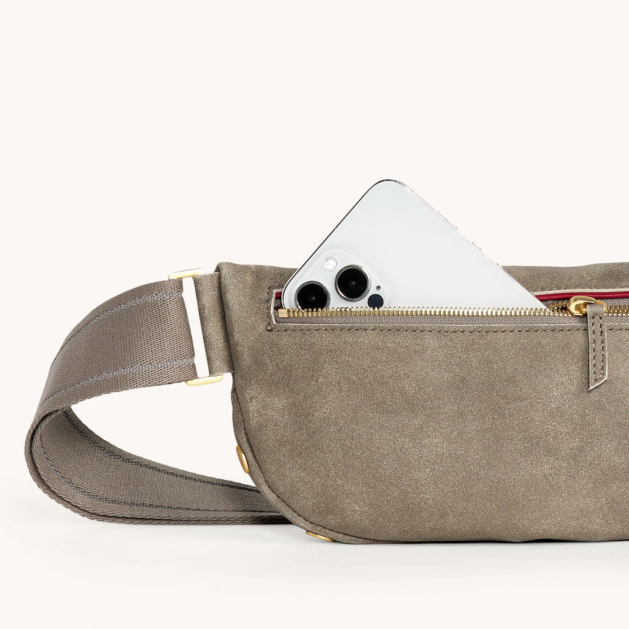 Charles Crossbody | Pewter/Brushed Gold | Med